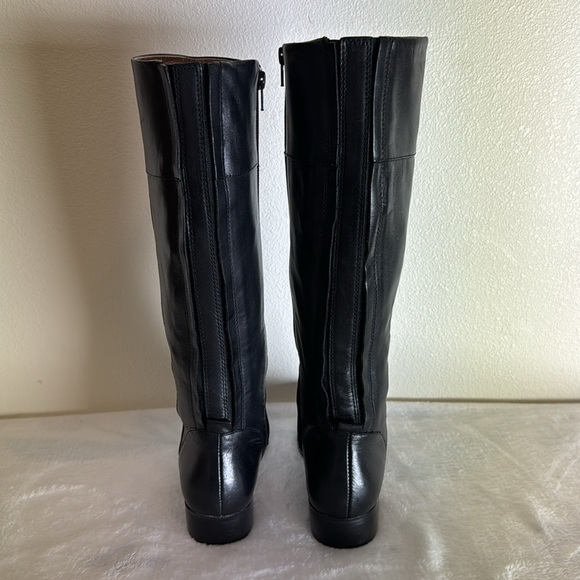 Corso Como Black Leather Tall Boots Size 5M - Picture 3 of 6